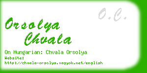 orsolya chvala business card